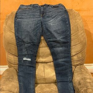 Express Dark Blue Skinny Jeans